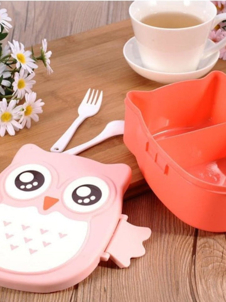 Girls Cute Owl Bento Lunch Box | School Accessories - Mia Belle Girls