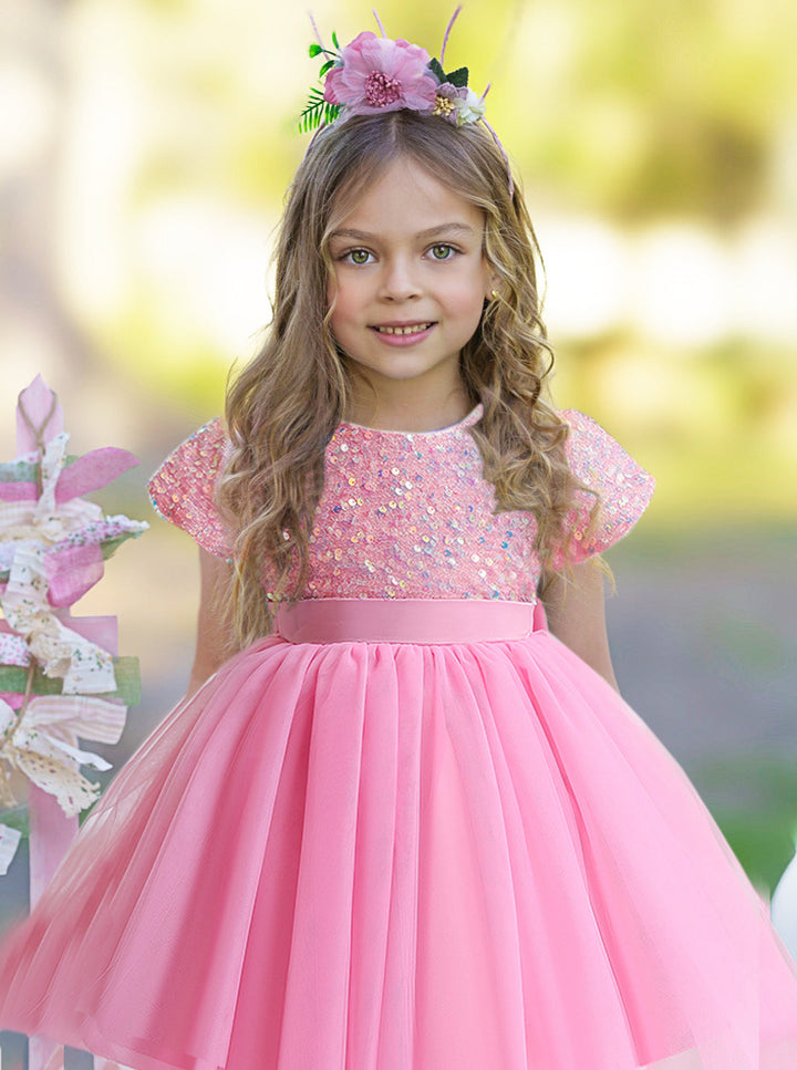 Girls Special Occasion Dresses | Sequin Bodice Formal Tutu Dress