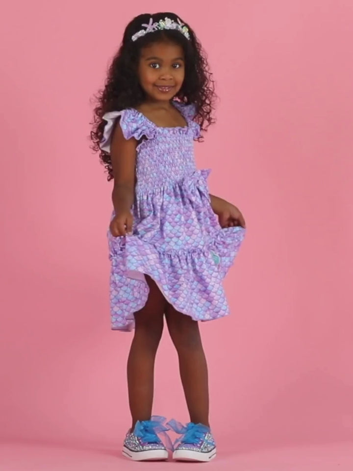 L.O.L. SURPRISE! x Mia Belle Girls Splash Queen Smocked Dress