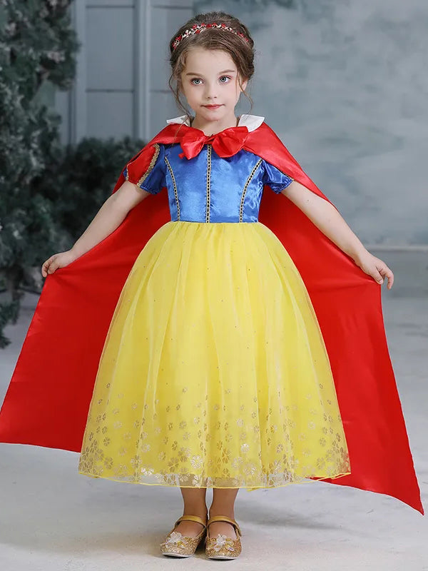 Girls Halloween Costumes | Deluxe Snow White Costume - Mia Belle Girls