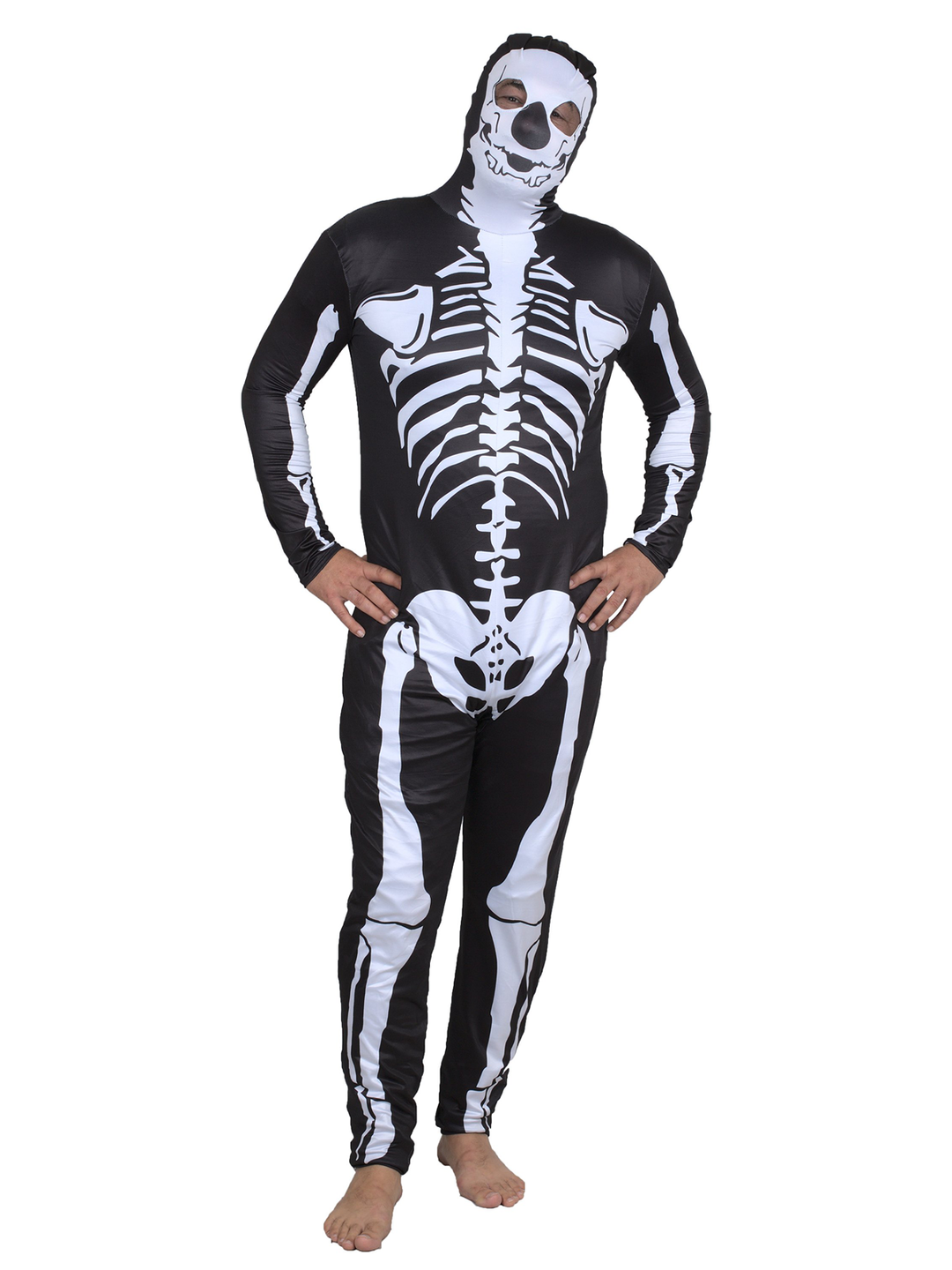 Halloween Costumes | Adult Unisex Skeleton Bodysuit | Mia Belle Girls