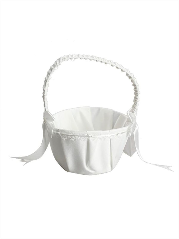 Wedding Flower Girl Basket - Flower Girls Basket