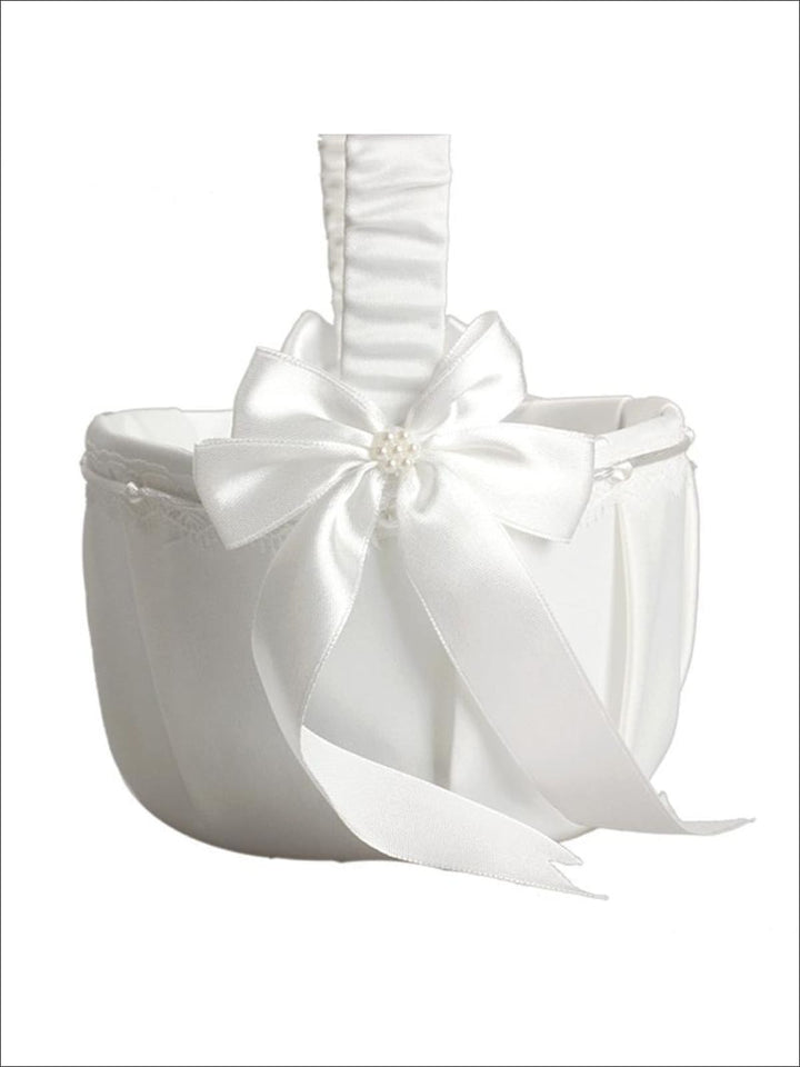 Wedding Flower Girl Basket - Flower Girls Basket