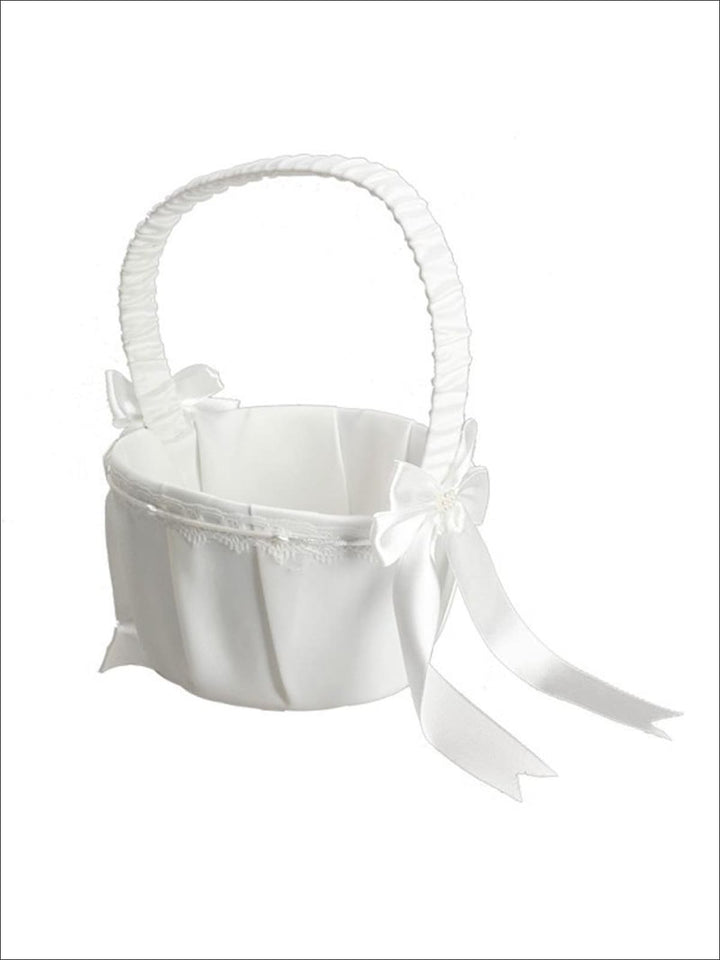 Wedding Flower Girl Basket - Flower Girls Basket