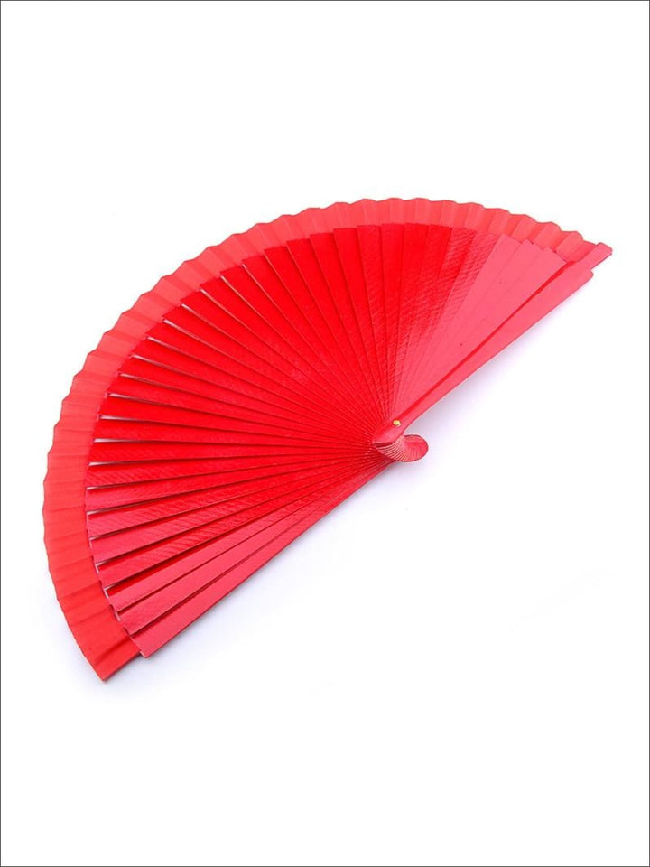 Halloween Accessories | Wooden Spanish Flamenco Fan | Mia Belle Girls