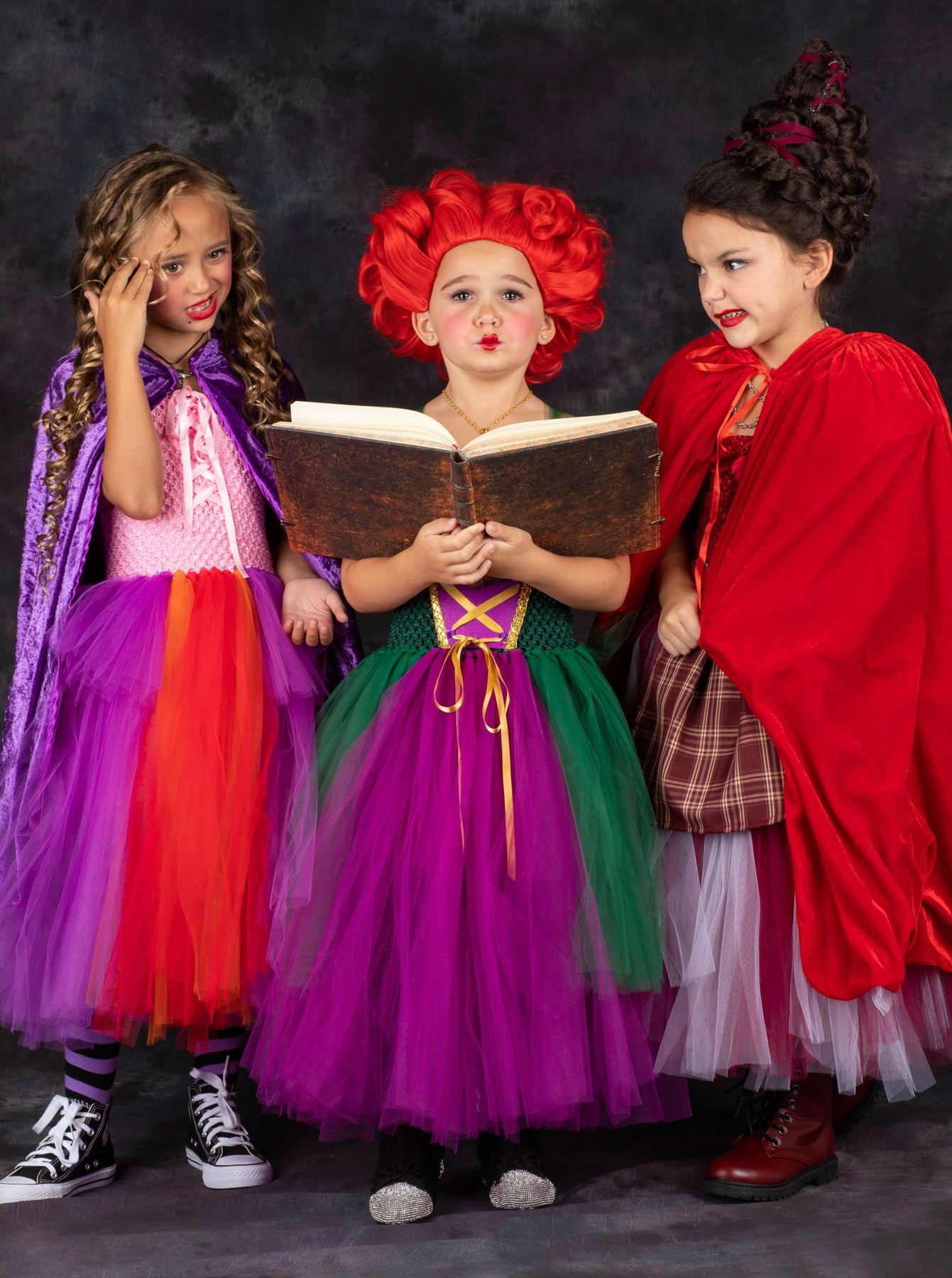 Girls Halloween Costumes | Hocus Pocus Tutu Dress | Mia Belle Girls 10Y / Purple