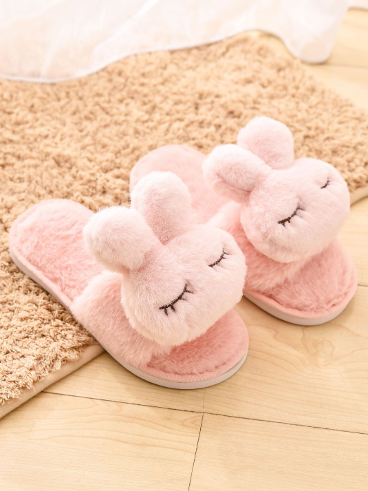 Fuzzy Bedroom Slippers  Mommy & Me Collection - Mia Belle Girls
