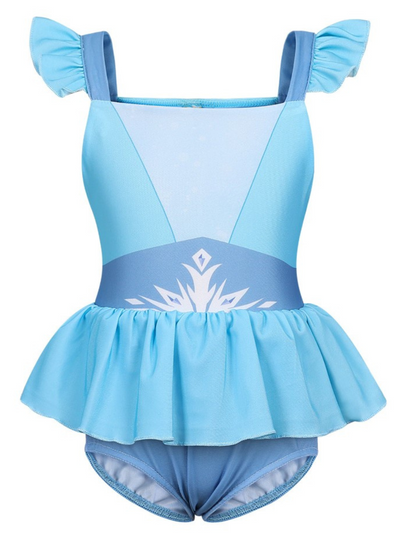 Girls Butterfly Cut Out One Piece Swimsuit
