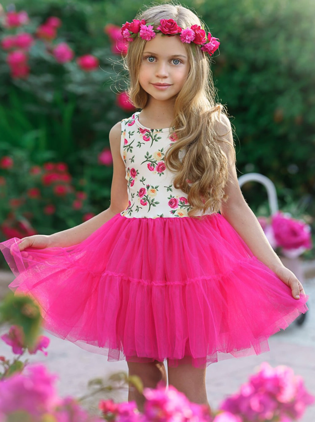 Toddler Spring Dresses | Little Girls Fun Floral Bodice Tutu Dress ...