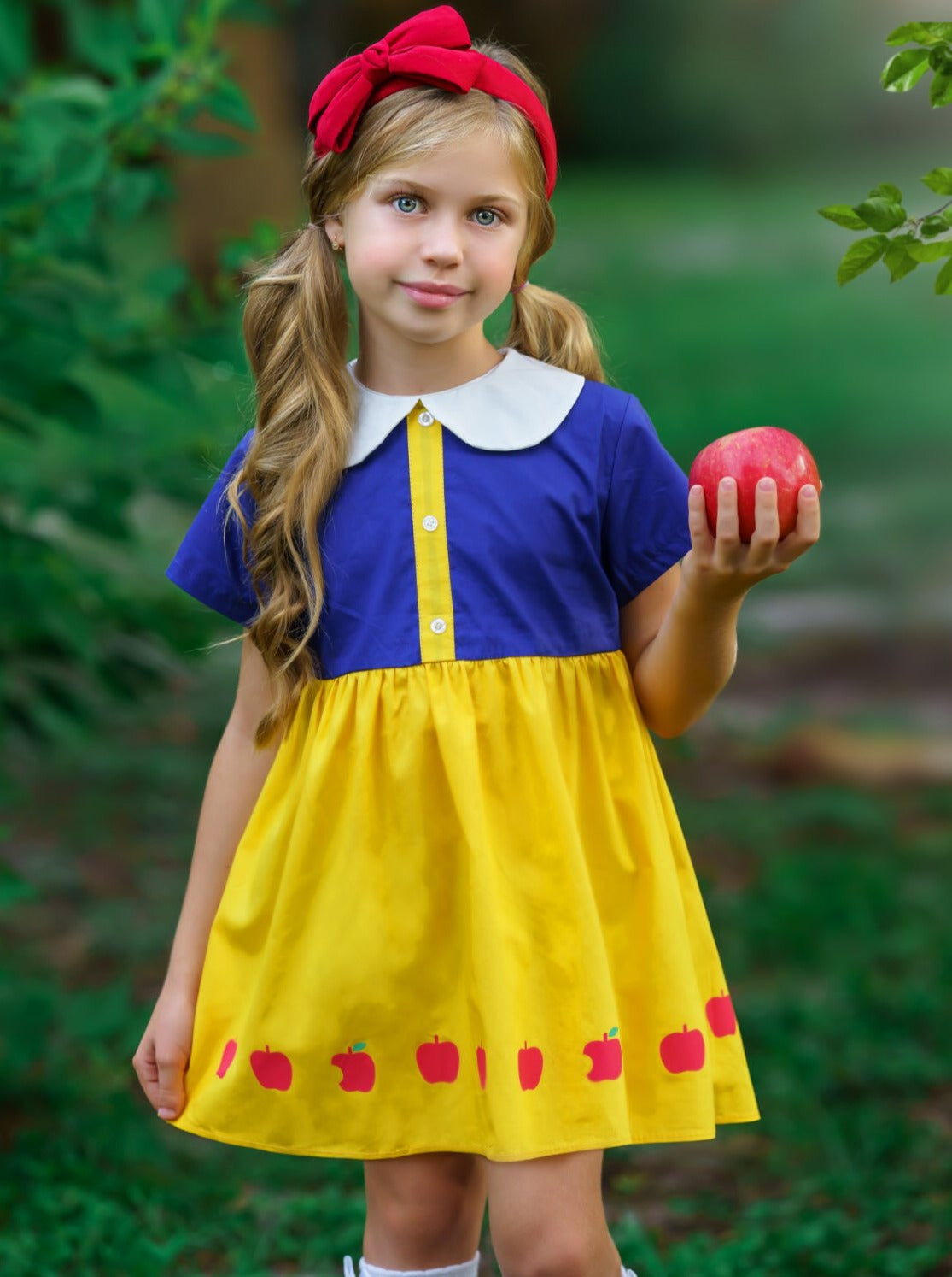 apple white costume for kids