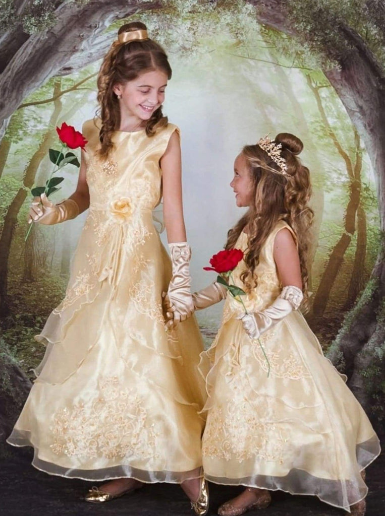 Girls Halloween Costumes  Beauty And The Beast Inspired Tutu Gown