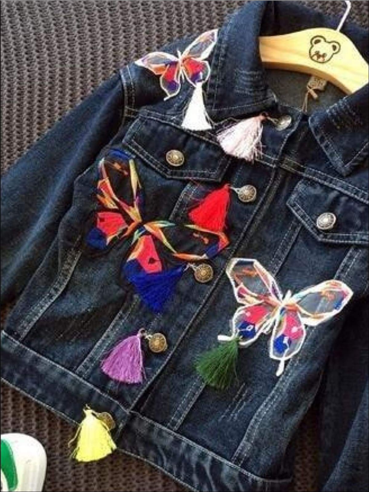 Peekaboo Butterfly Denim Quilt by Inventive Denim, Use your…