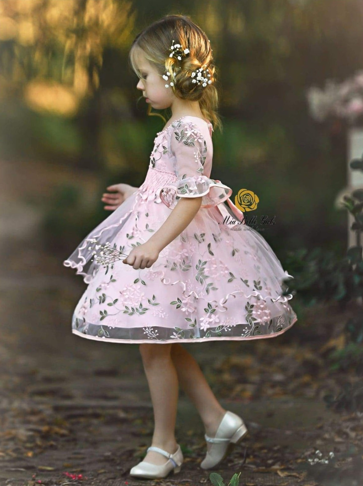 Childrens Formal Dress | Ruffled Party Dress - Mia Belle Girls