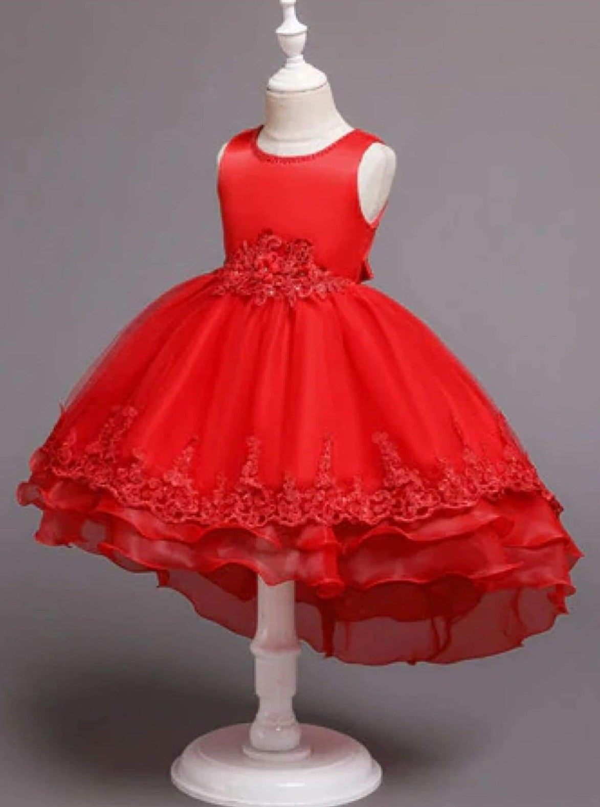 Girls Tiered Holiday Party Dress - Mia Belle Girls