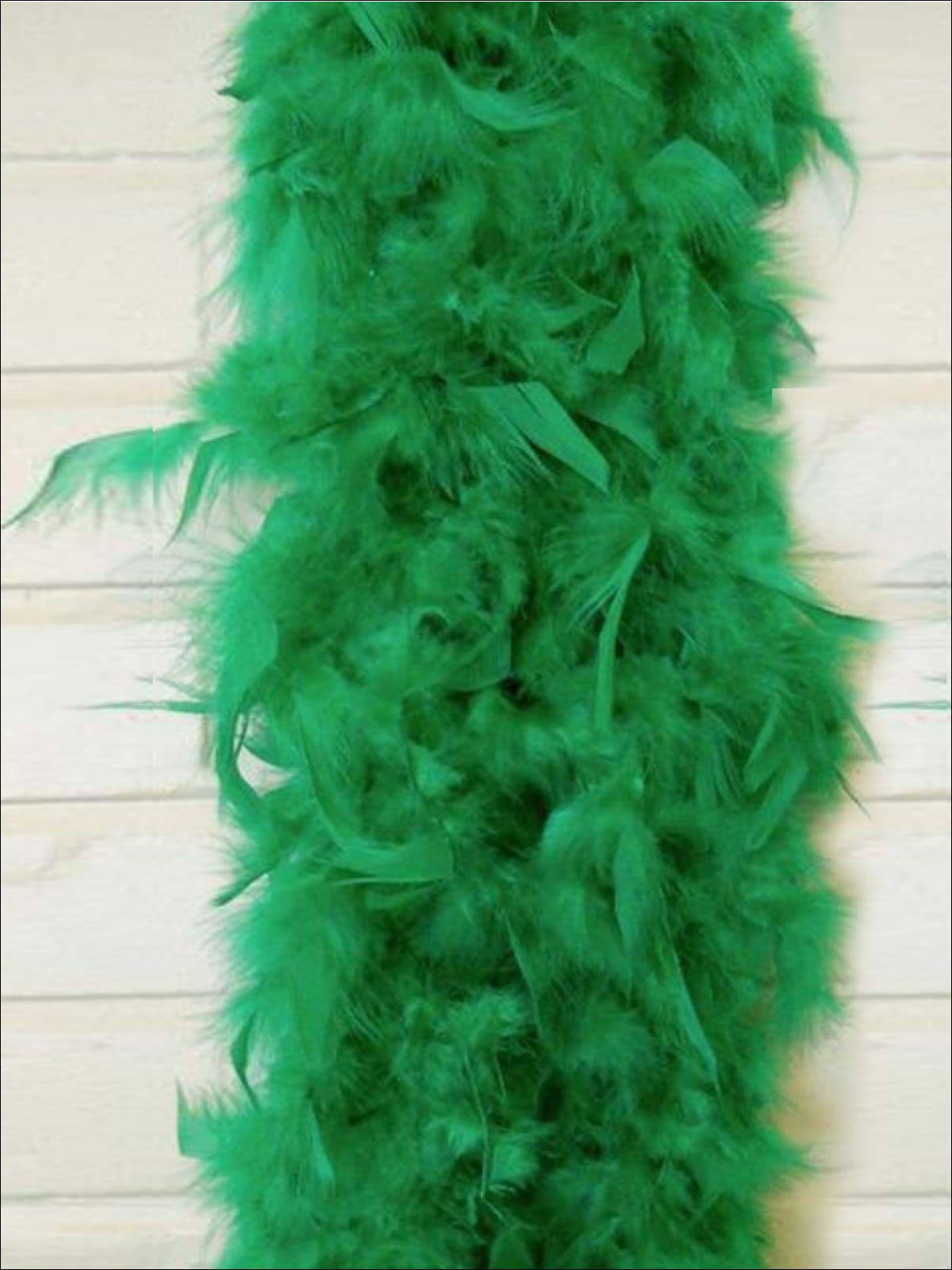 Girls Vintage Style Feather Boa Shawl ( Multiple Color Options) - Grass green - Girls Halloween Costume