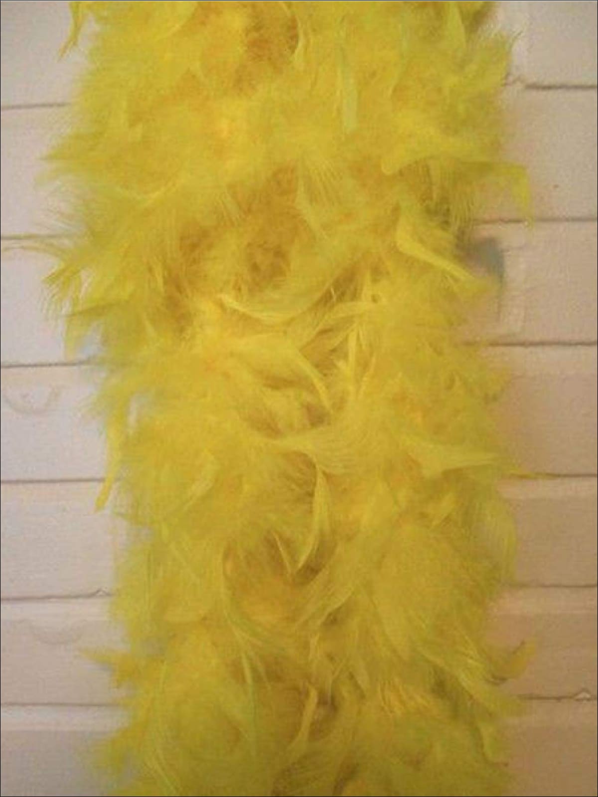 Girls Vintage Style Feather Boa Shawl ( Multiple Color Options) - yellow - Girls Halloween Costume