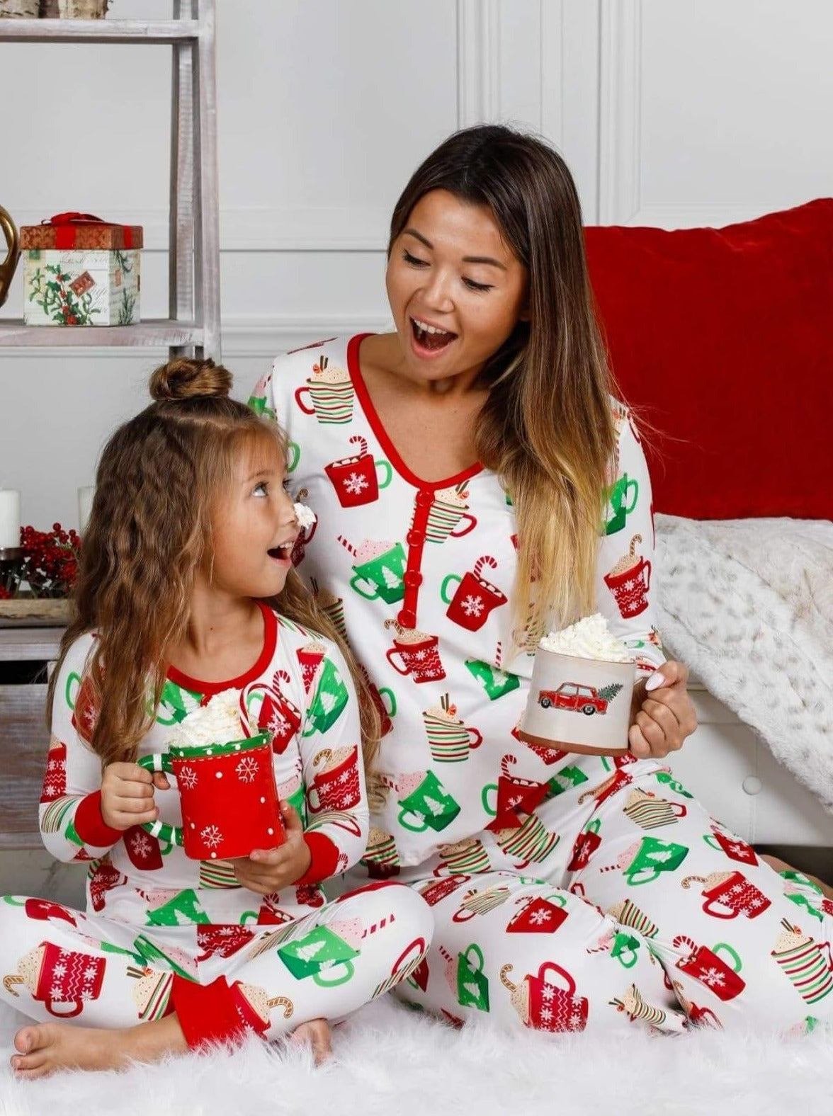 Mommy Sleepwear for Christmas Family Matching Pajamas Cute Big