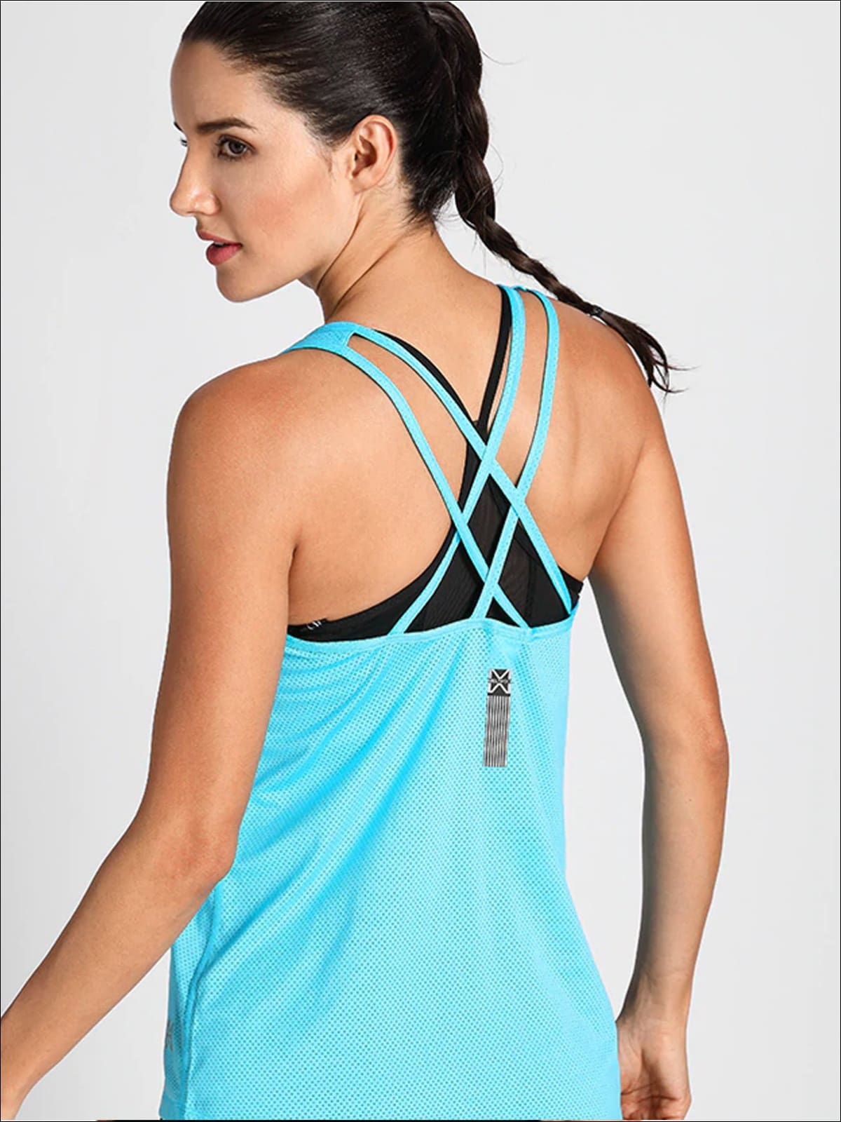 90 Degree by Reflex Womens Strappy Open Back Tank Top - Honey Dew - Large :  : Clothing, Shoes & Accessories