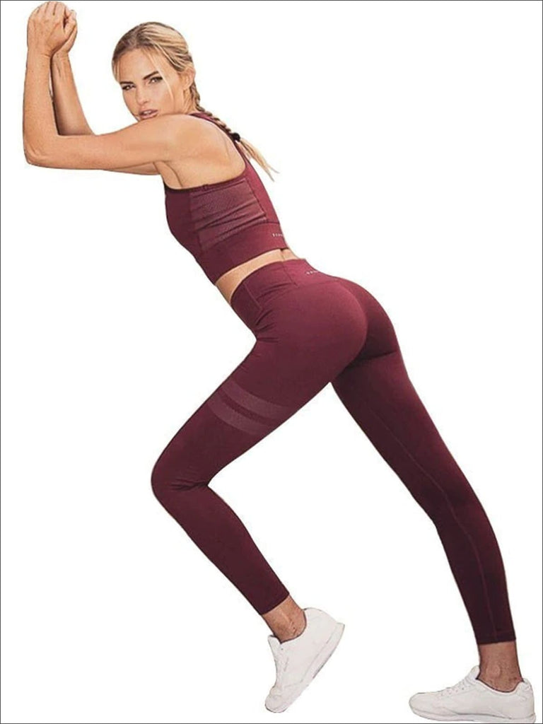 Dihope Burgundy Fitness Leggings Women High Waist Push Up Elastic Gym Sport  Leggings Spandex Plus Size Workout Legging Pants - Price history & Review |  AliExpress Seller - Foundfinding Store | Alitools.io