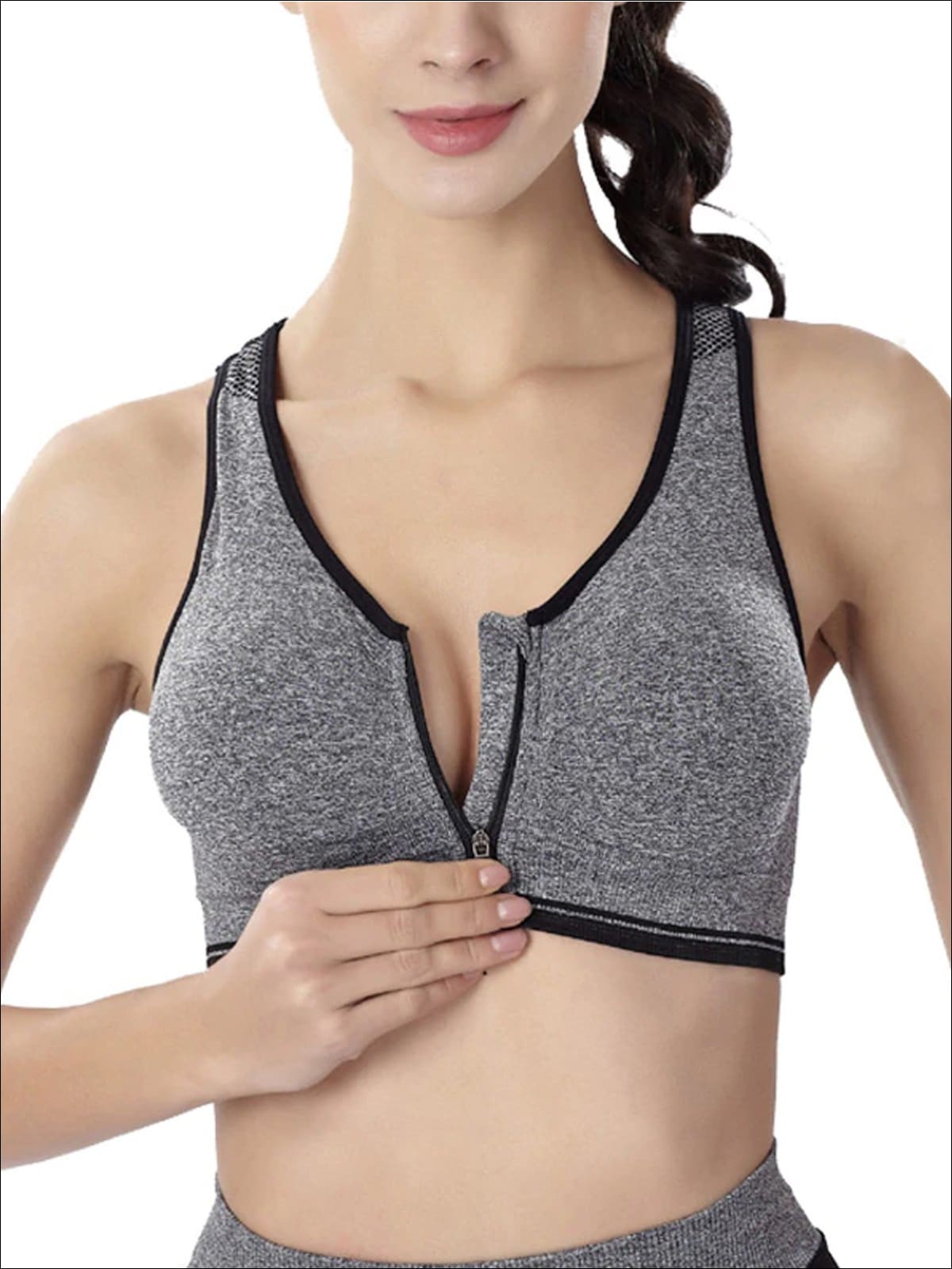 Women's Perforated Sports Bra with Leggings Set - Mia Belle Girls
